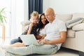 Happy family. Cheerful couple is together indoors