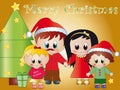 Happy family a christmas Royalty Free Stock Photo