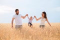 Happy family enjoy outdoor time together Royalty Free Stock Photo