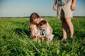 Happy family enjoying together in summer day Royalty Free Stock Photo