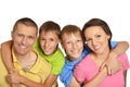 Happy family faces Royalty Free Stock Photo