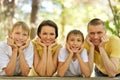 Happy Family faces Royalty Free Stock Photo