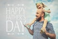 Happy family, father`s day background Royalty Free Stock Photo