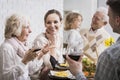 Happy family gathering Royalty Free Stock Photo