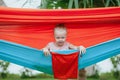 Happy family have fun on tropical beach resort Royalty Free Stock Photo