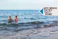 Happy family have fun on tropical sea beach resort Royalty Free Stock Photo