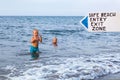 Happy family have fun on tropical sea beach resort Royalty Free Stock Photo