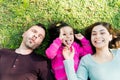Happy Family Having Fun At Park Royalty Free Stock Photo