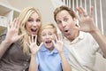 Happy Family Having Fun Sitting Laughing At Home Royalty Free Stock Photo