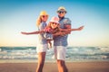 Happy family having fun on summer vacation Royalty Free Stock Photo