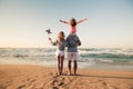 Happy family having fun on summer vacation Royalty Free Stock Photo