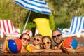 Happy family having fun on summer vacation Royalty Free Stock Photo