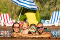 Happy family having fun on summer vacation Royalty Free Stock Photo