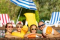 Happy family having fun on summer vacation Royalty Free Stock Photo