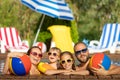 Happy family having fun on summer vacation Royalty Free Stock Photo