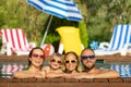 Happy family having fun on summer vacation Royalty Free Stock Photo