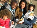 Happy family having picnic Royalty Free Stock Photo