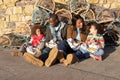 Happy family having picnic Royalty Free Stock Photo