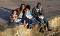 Happy family having picnic Royalty Free Stock Photo