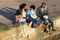 Happy family having picnic Royalty Free Stock Photo