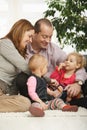 Happy family at home Royalty Free Stock Photo