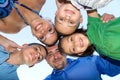 Happy Family Huddle Royalty Free Stock Photo