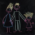 Happy family (Mom, Dad, baby.) Royalty Free Stock Photo