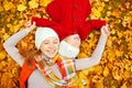 Happy family: mother and child little daughter play cuddling on Royalty Free Stock Photo