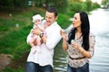 Happy family mother, father, child daughter Royalty Free Stock Photo