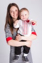 Happy family of mother and son Royalty Free Stock Photo