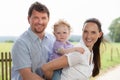 Happy Family outdoor in a park Royalty Free Stock Photo