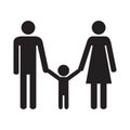 Happy family. Parents and son Royalty Free Stock Photo
