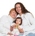 Happy family portrait - grandmother, daughter and granddaughter Royalty Free Stock Photo