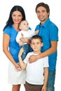 Happy family posing together Royalty Free Stock Photo