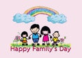 Happy family's day