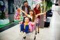 Happy family shopping Royalty Free Stock Photo