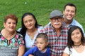 Happy family of six Latinos Royalty Free Stock Photo