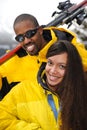 Happy Family at Ski Resort