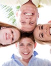 Happy family smiling Royalty Free Stock Photo