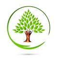 Happy family tree logo