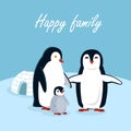 Happy Family Vector Concept In Flat Design