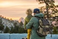 Happy family visit Yosemite national park in California Royalty Free Stock Photo