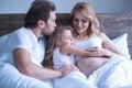 Happy family waiting for baby Royalty Free Stock Photo