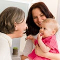 Happy family women - grandmother, mum and baby Royalty Free Stock Photo