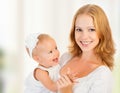 Happy family. young mother with baby girl Royalty Free Stock Photo