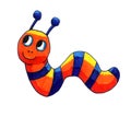 Happy Fantasy Colorful Worm