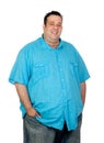 Happy fat man Royalty Free Stock Photo