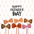 Happy Father Day Family Holiday, Necktie Greeting Card