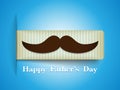 Happy Father Day Mustache Tag