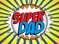 Happy Father Day Super Hero Dad Royalty Free Stock Photo